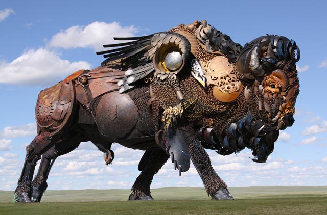Scrap Metal Animal Sculptures by John Lopez