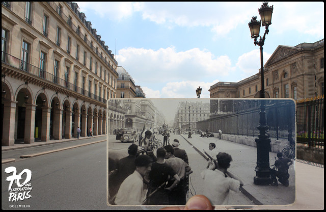 Then and Now Photos of the Liberation of Paris in World War II