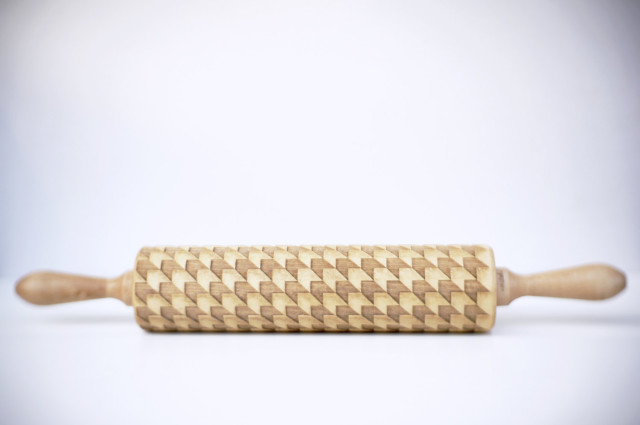 Custom Engraved Rolling Pins That Imprint Designs into Dough