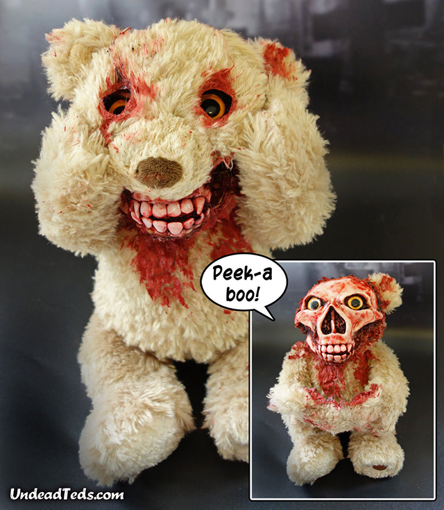 UndeadTeds Animatronic Peek-a-Boo Zombie Teddy 