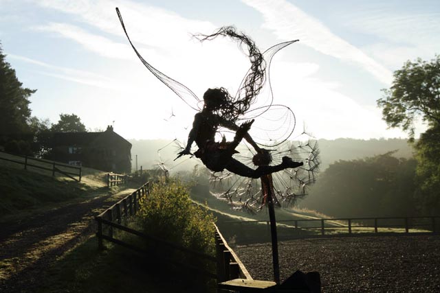 Wire Fairy Sculptures by Robin Wight