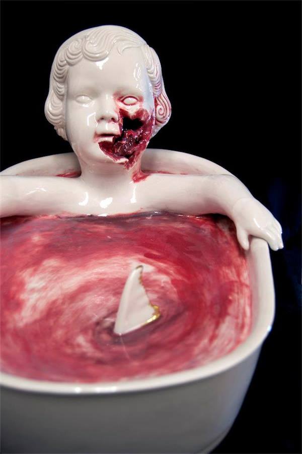 Wonderfully Twisted Porcelain Figurines by Maria Rubinke