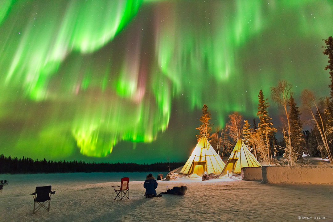 The Northern Lights, Churchill, Manitoba, Canada загрузить
