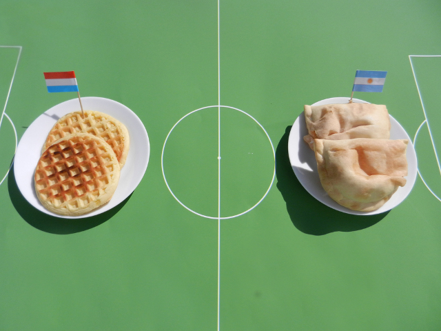 Netherlands vs Argentina - Waffle Empanada