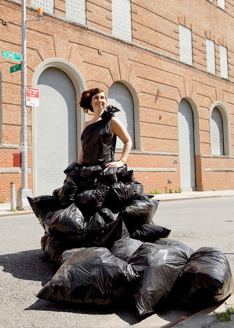 Dress Sculptures Made of Unusual Materials by Robin Barcus Slonina