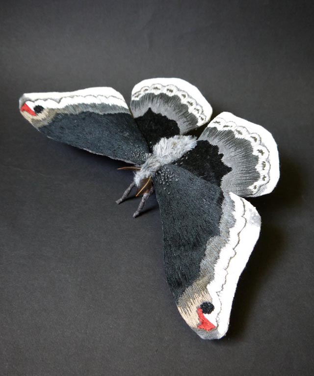 Gorgeous Fabric Sculptures of Moths, Butterflies, and Other Insects