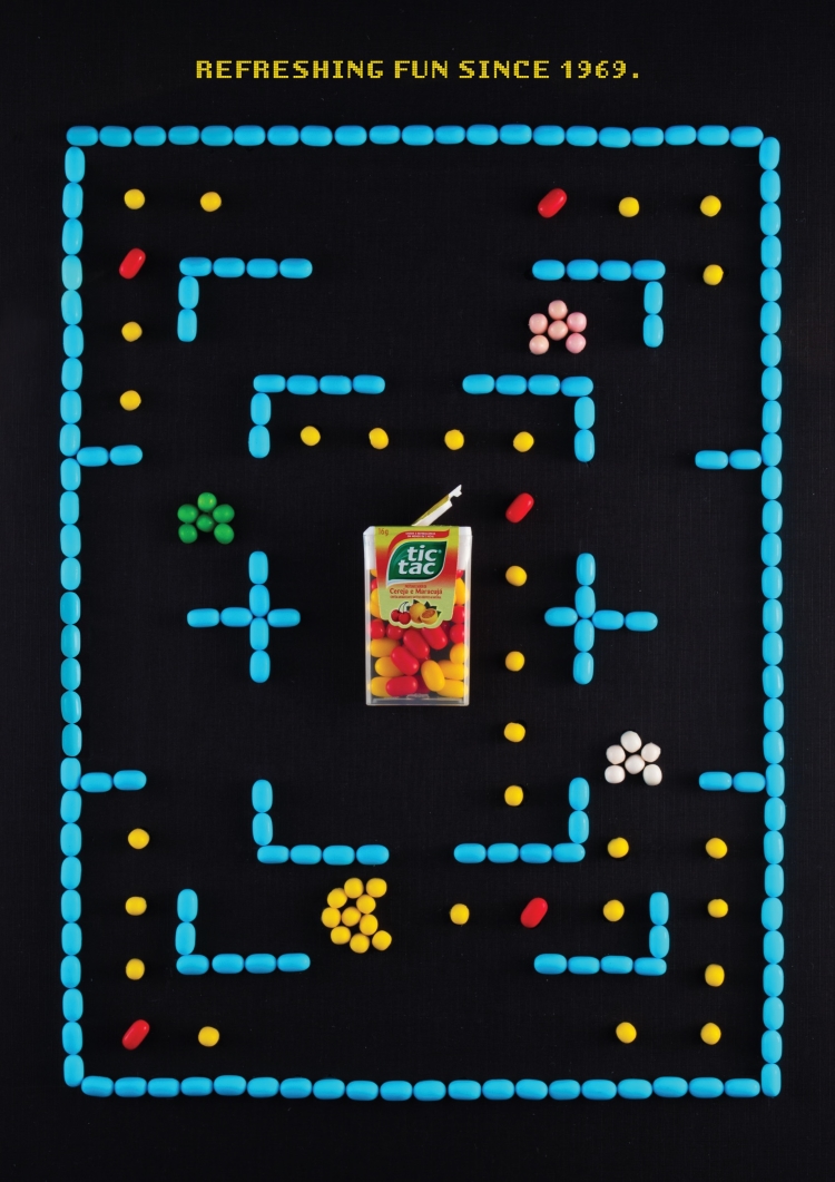 Tic Tac Pac-Man Ad