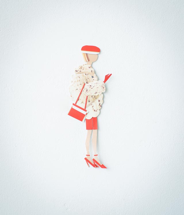 Delightful Cut Paper Characters Made from Product Packaging