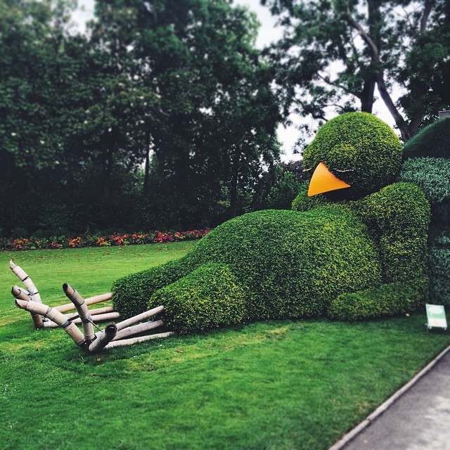 Sleepy Chick Topiary by Claude Ponti