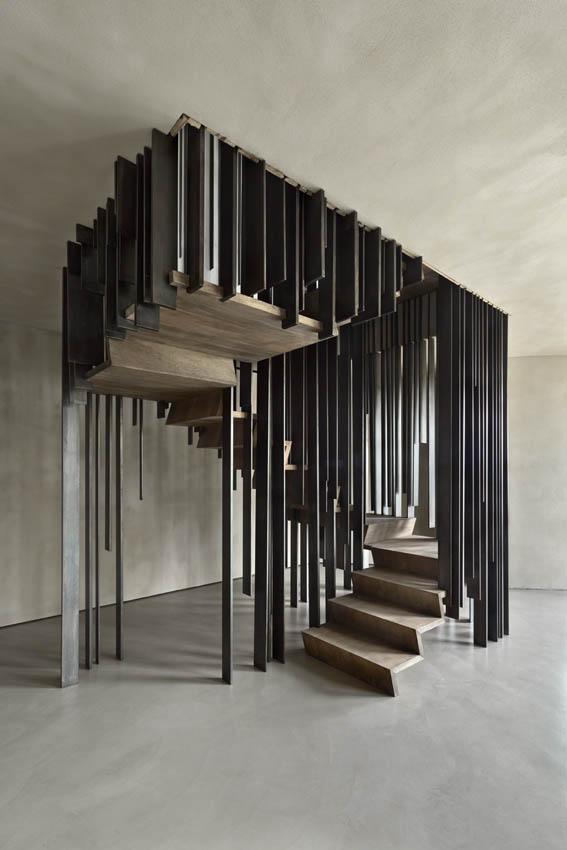 A Beautiful Staircase That Disappears Depending on Your Viewing Angle