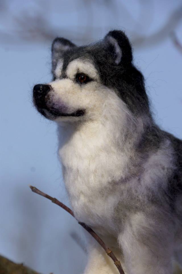 Felted Animal Sculptures by Heart Felt Canines
