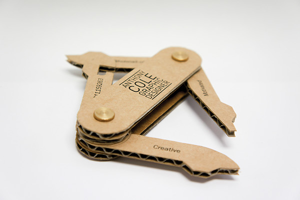 A Clever Swiss Army Knife Business Card