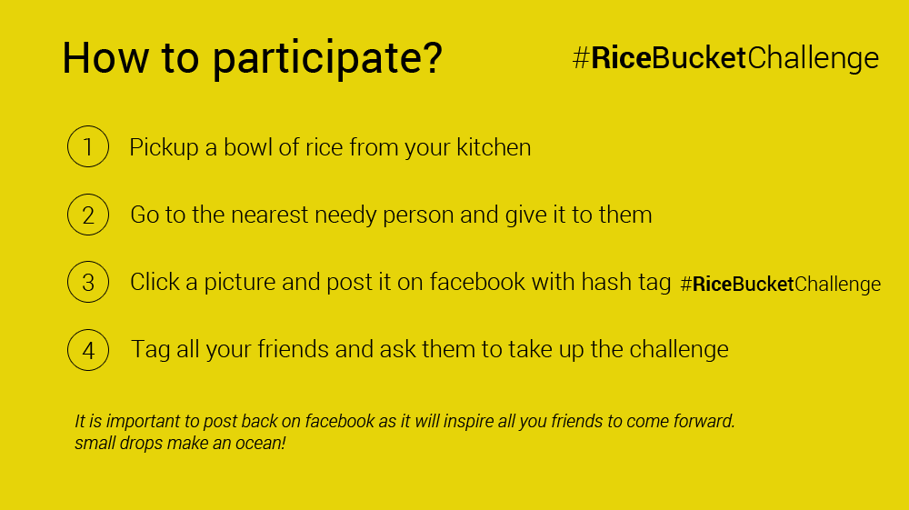 Rice Bucket Challenge