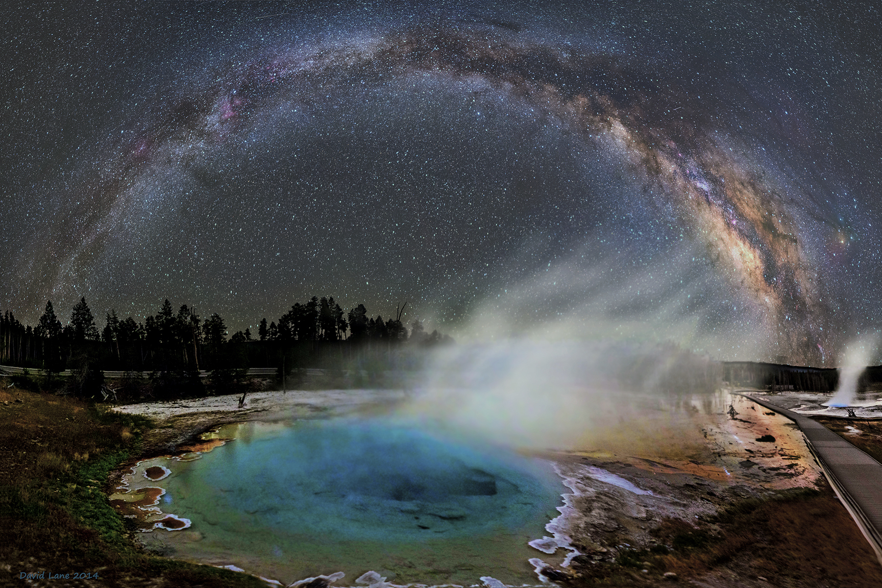 Photo of the Milky Way in the Night Sky Over Yellowstone