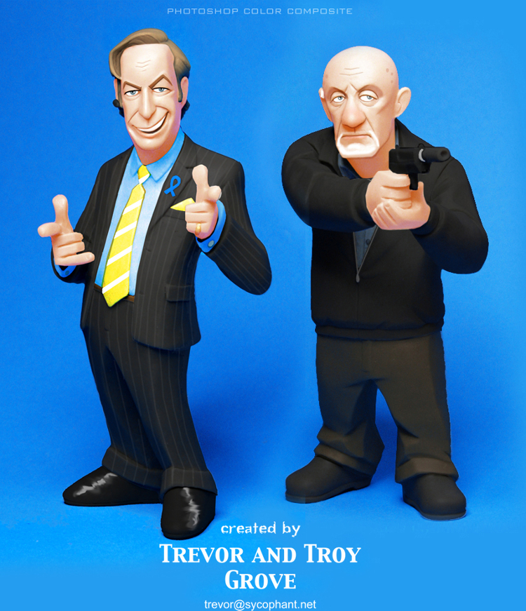 BREAKING BAD Toon-Up Figures: Saul and Mike
