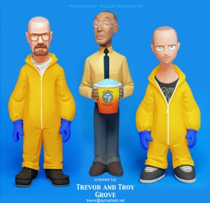 BREAKING BAD Toon-Up Figures: Walt, Gus, and Jesse