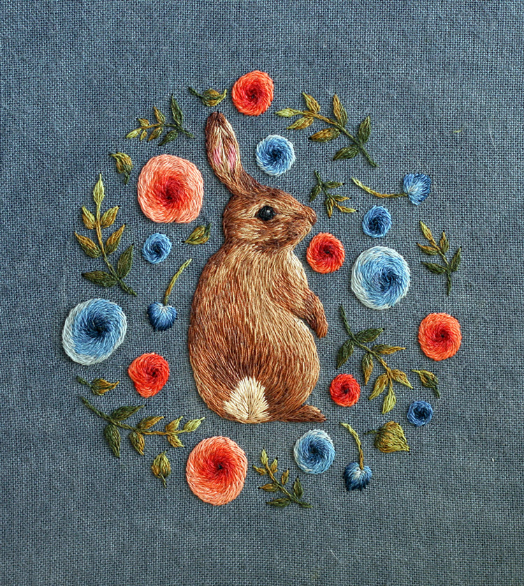Tiny Animal Embroideries by Chloe Giordano