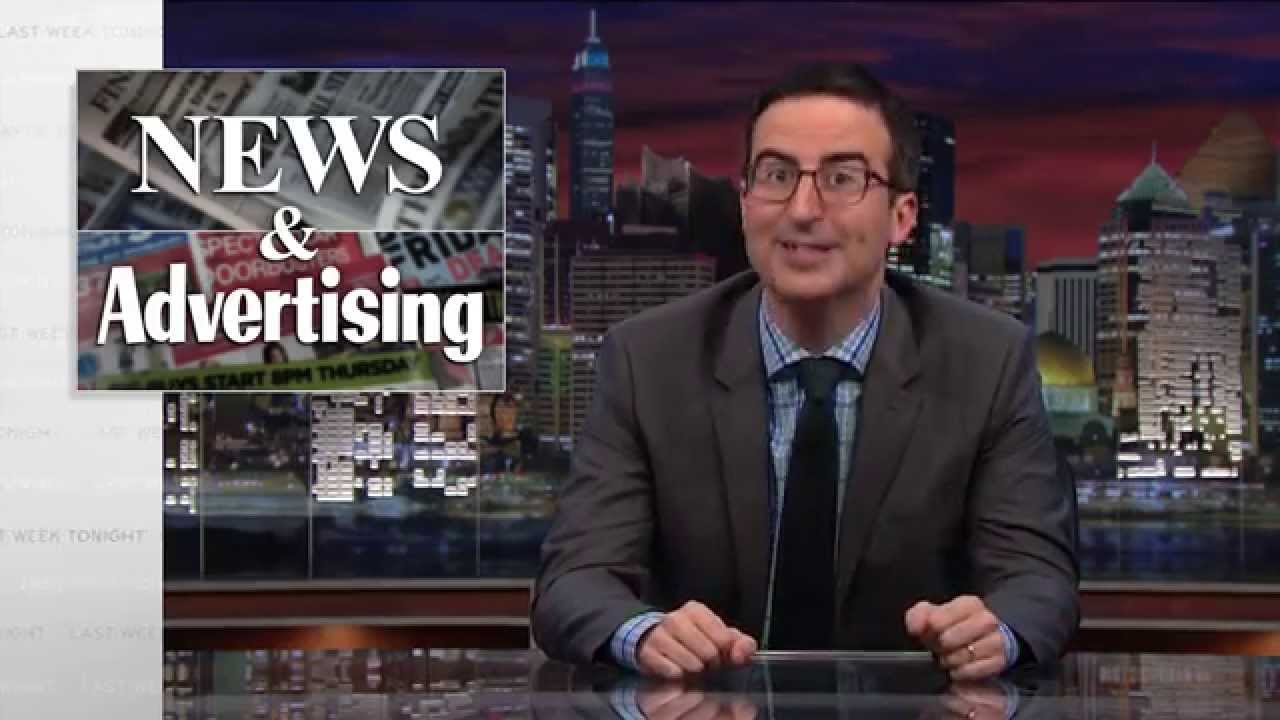 Host John Oliver Discusses Native Advertising On Last Week Tonight