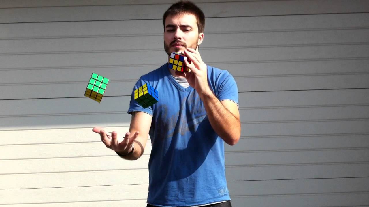 Juggling & Solving Rubik's Cubes at the Same Time