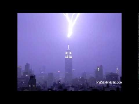 Lightning Striking The Empire State Building Three Times In a Row