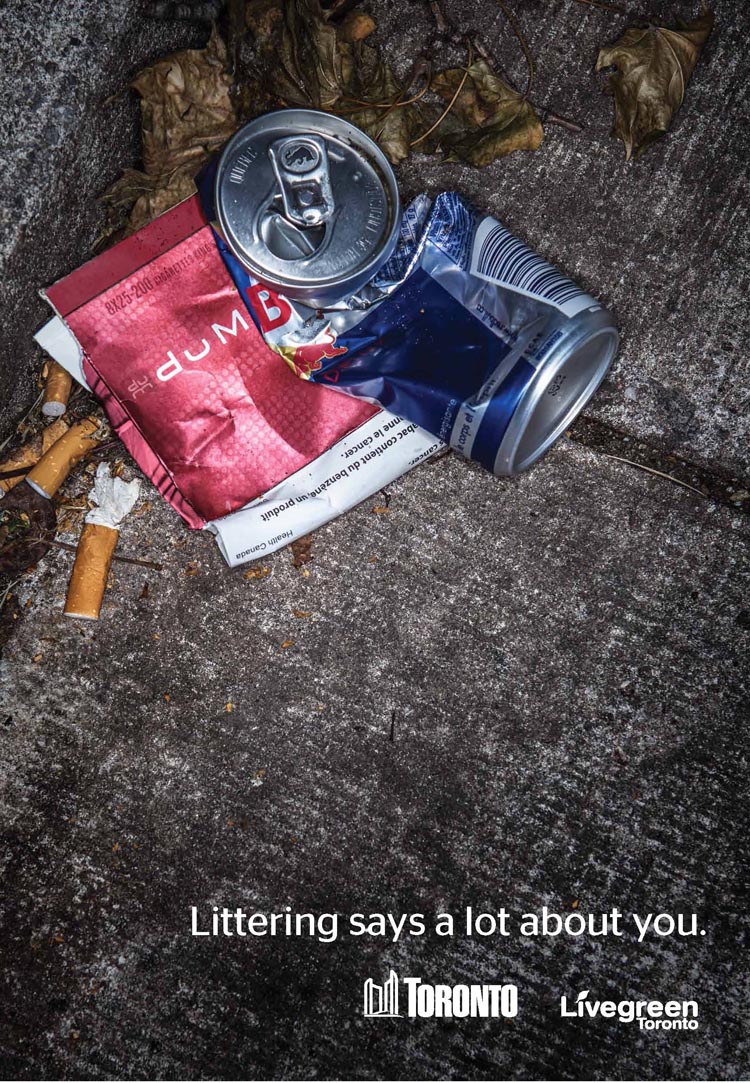 Littering Says a Lot About You Campaign