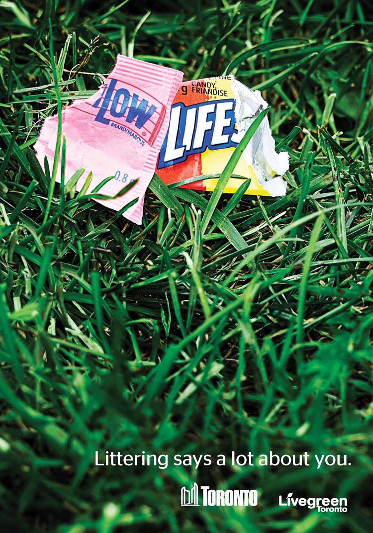 Littering Says a Lot About You Campaign