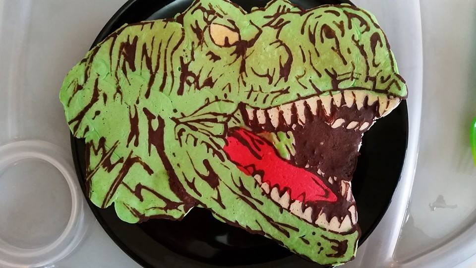 Creative Dad Makes Delightfully Colorful Pancake Art for His Kid