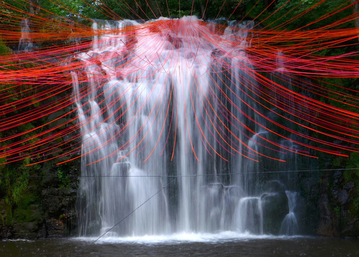 Dripping Waterfall Installation by Pier Fabre