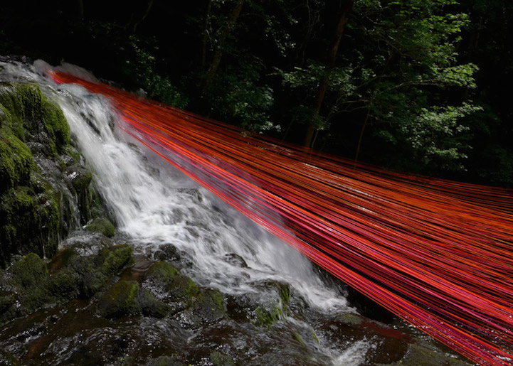 Dripping Waterfall Installation by Pier Fabre