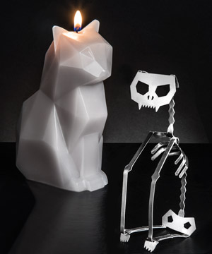 PyroPet Skeleton Candle