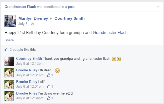 Grandmas keep accidentally tagging themselves as Grandmaster Flash