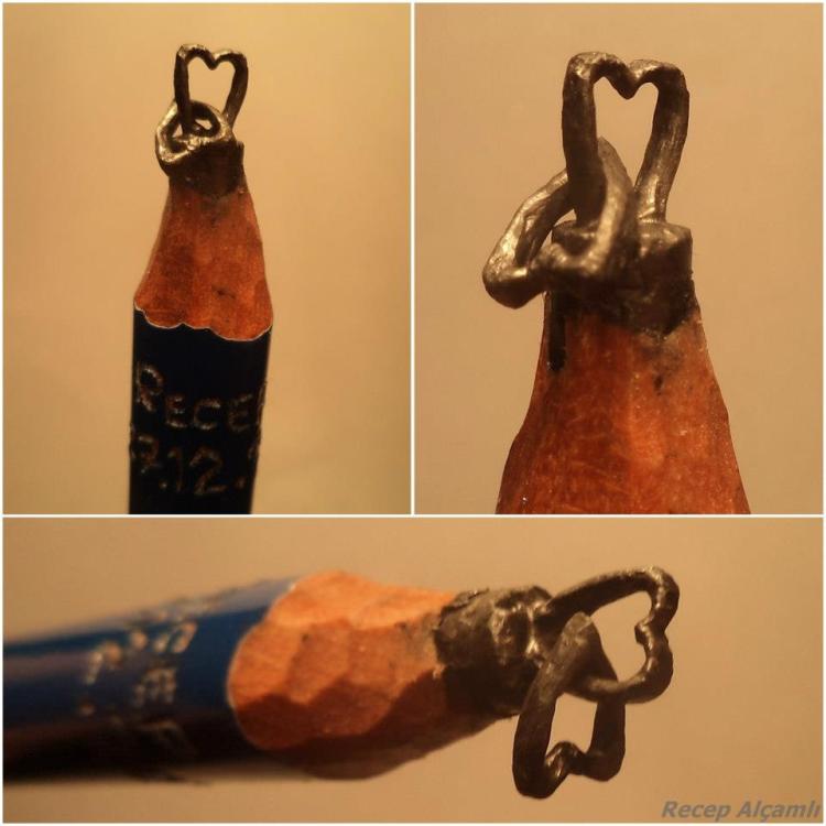 Pencil Tip Sculptures by Recep Alcamli