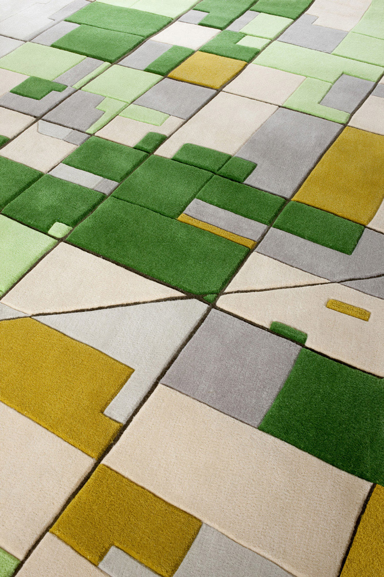 Landcarpet Map Rugs by Florian Pucher