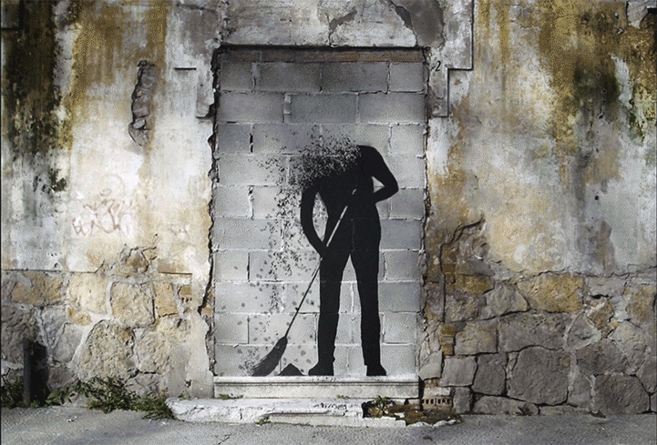 Animated Street Art GIFs by A. L. Crego