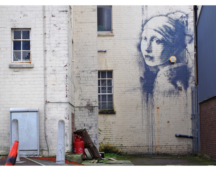 Girl with a Pierced Eardrum by Banksy