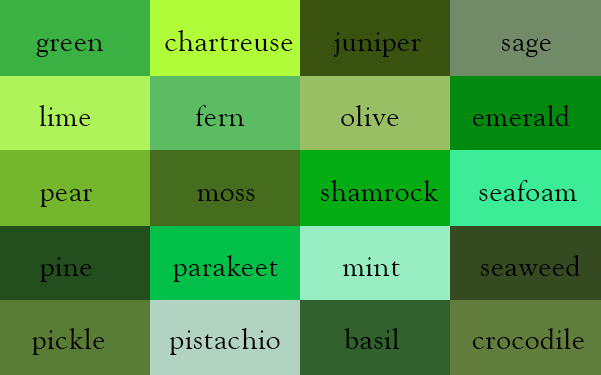Color Thesaurus by Ingrid Sundberg