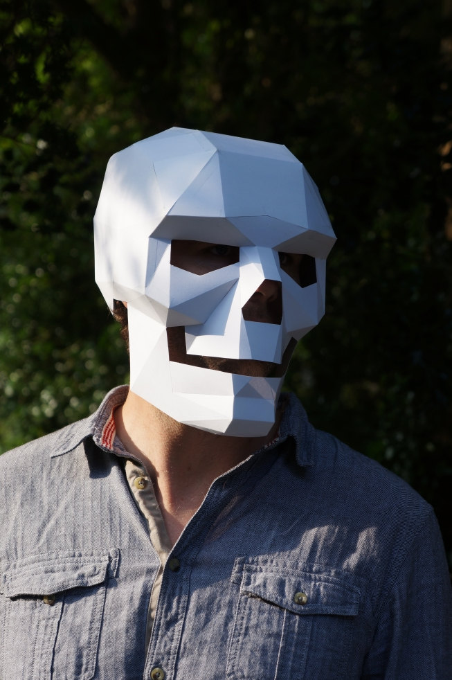Polygonal Skull Mask by Steve Wintercroft
