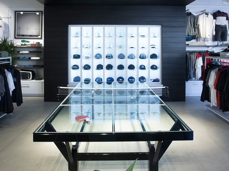 Glass Top Ping Pong Table by TravisMathew