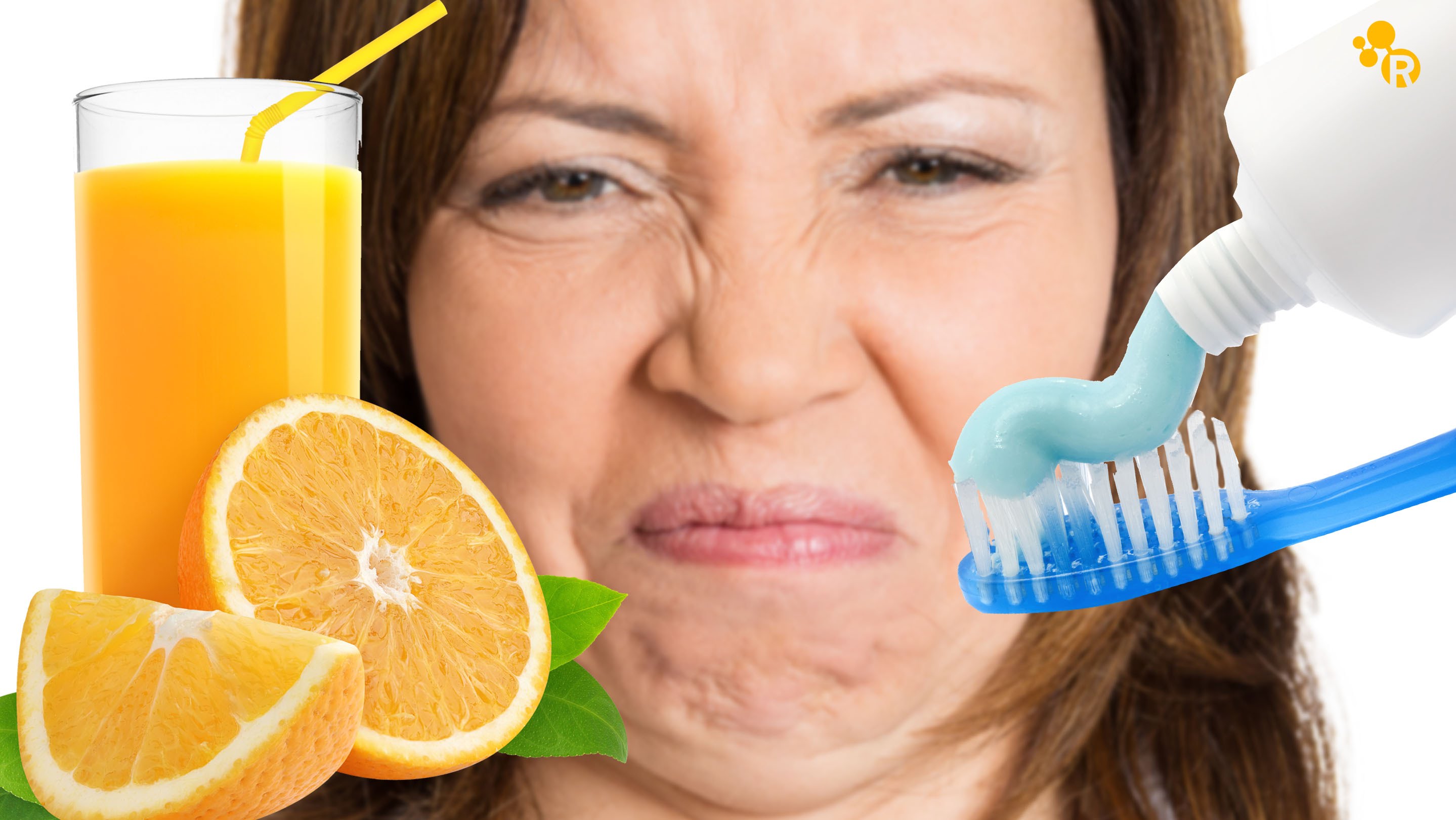 Что кушать после чистки зубов. Сок и зубы. Апельсиновый сок и зубная паста. Апельсин с зубами.