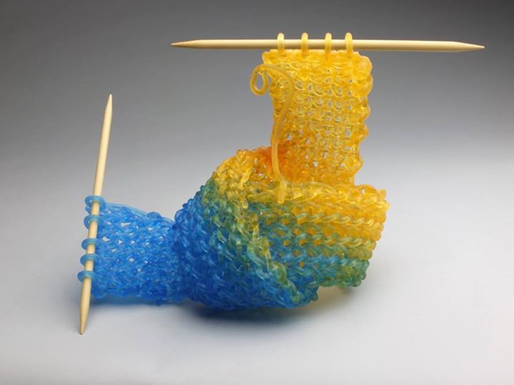 Knitted Glass Sculptures by Carol Milne