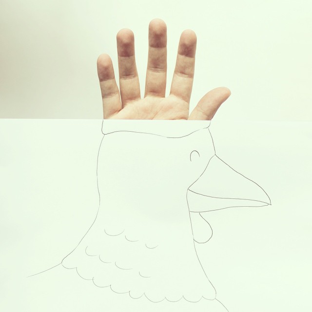 Animal Drawings With Hands