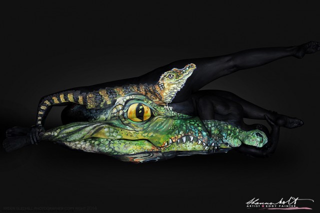 Florida Wildlife Body Paintings by Shannon Holt