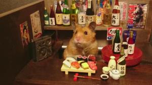 Hamster Sushi and Saki Bar