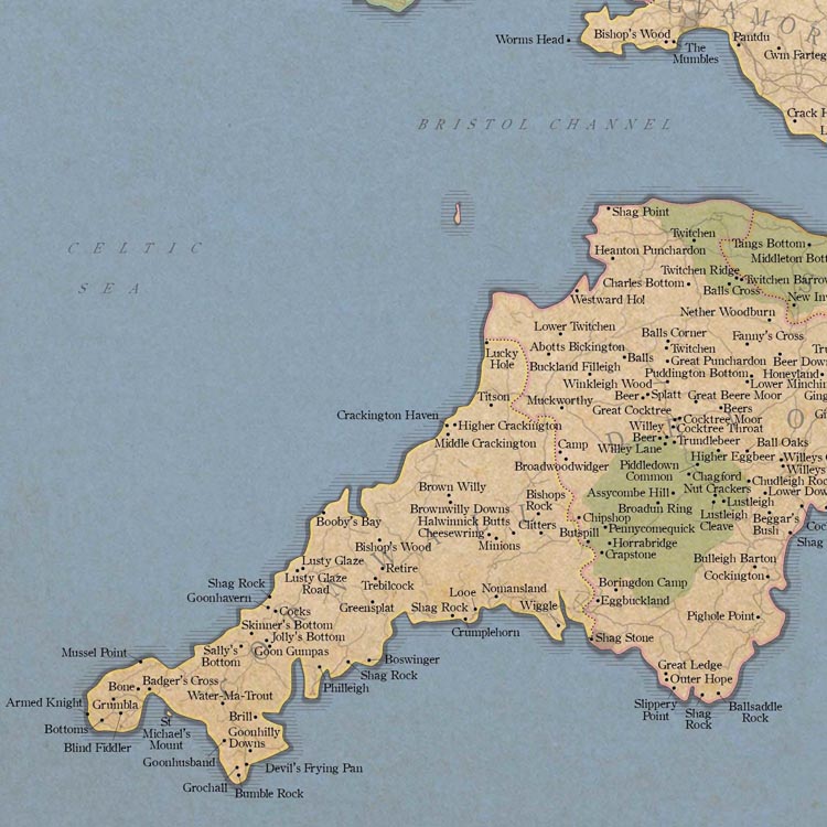 Marvellous Map of Great British Place Names