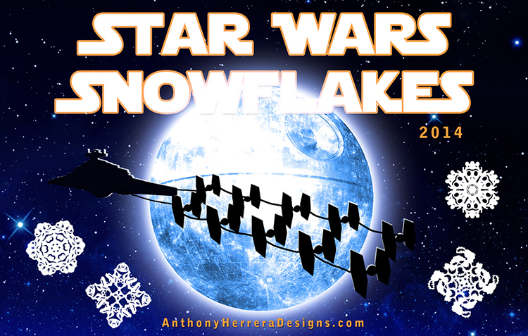 Star Wars Paper Snowflakes 2014