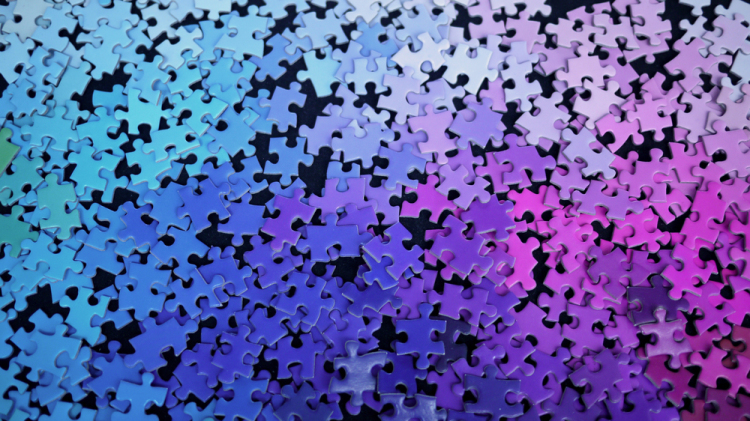A 1000-Piece Jigsaw Puzzle of the CMYK Color Gamut
