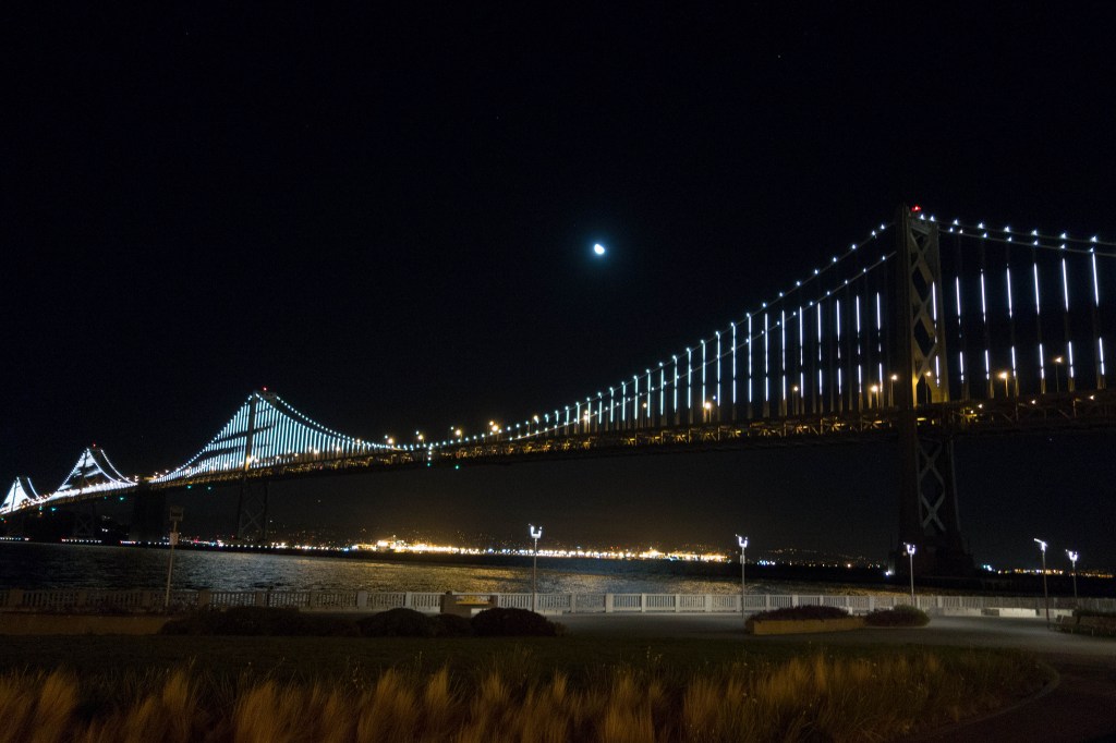 San FranciscoOakland Bay Bridge Light Installation 'The Bay Lights