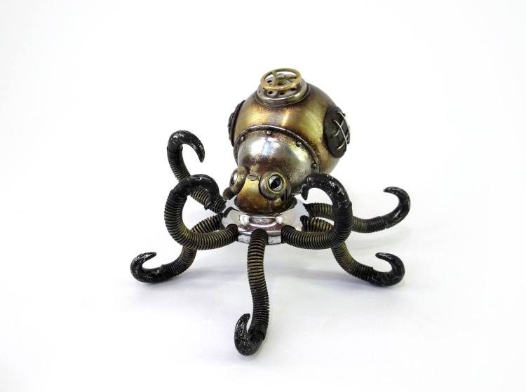 Steampunk Animal Sculptures with Articulating Bodies by Igor Verniy