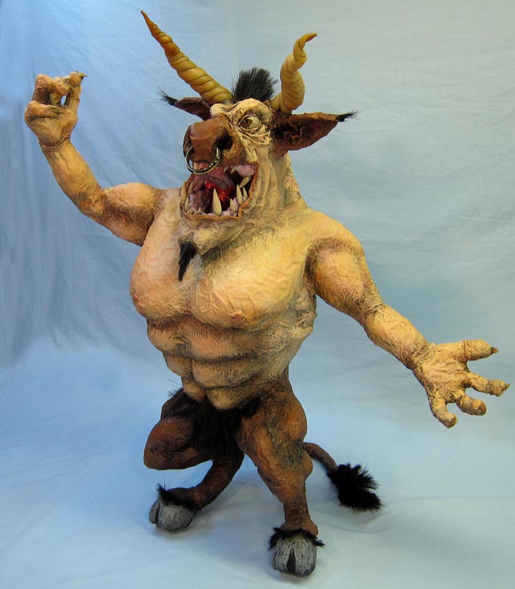 Paper Mache Animal and Mythical Creature Sculptures by Dan Reeder