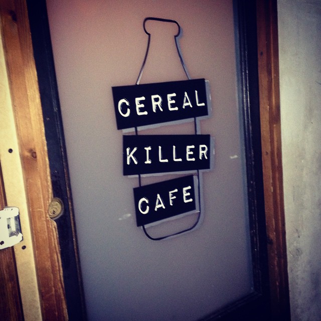 Cereal Killer Cafe Door